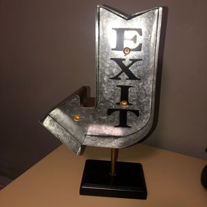 Exit light up stand
